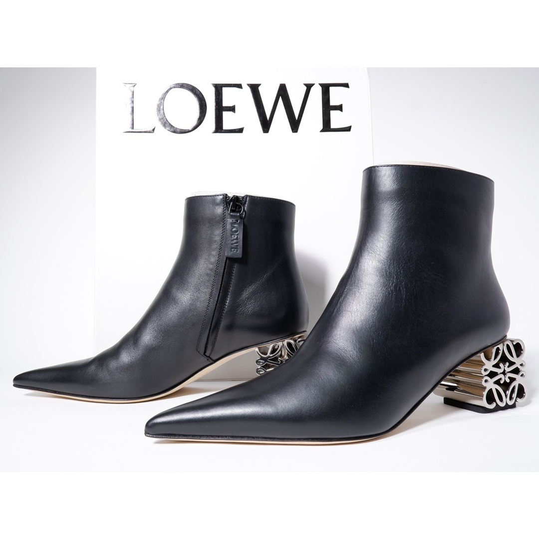 LOEWE(ロエベ)のLOEWE/ロエベ 2023SS ANAGRAM HEEL BOOT60アナグラムヒール レザー ブーツ60未使用品【38】【LFWA74272】 レディースの靴/シューズ(その他)の商品写真