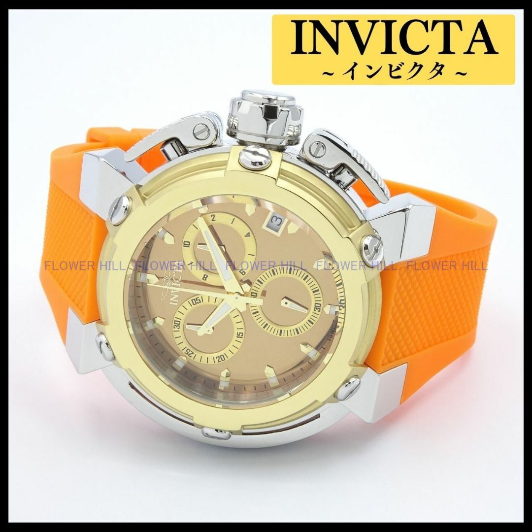 INVICTA 腕時計 ETA ゴールド・オレンジ X-WING 45328 | フリマアプリ ラクマ