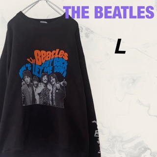 THE BEATLES - THE BEATLES 発泡プリントスウェット トレーナー L ビートルズ 古着