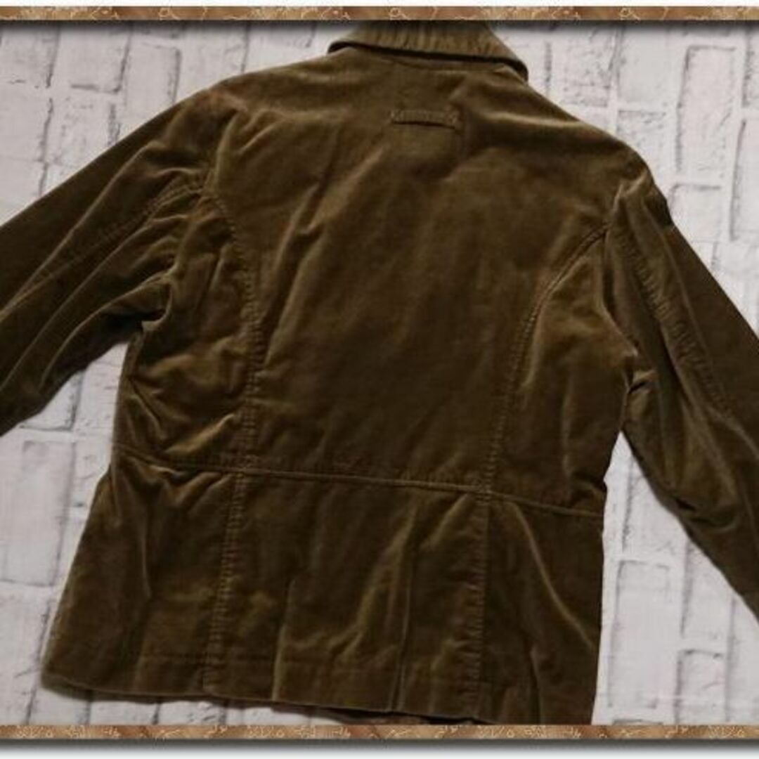 drug store's(ドラッグストアーズ)のドラッグストアーズ　刺繍入りベロアジャケット　茶 レディースのジャケット/アウター(その他)の商品写真