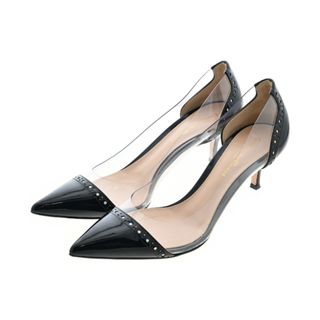 ジャンヴィットロッシ(Gianvito Rossi)のGianvito Rossi パンプス 36(22.5cm位) クリアx黒 【古着】【中古】(ハイヒール/パンプス)