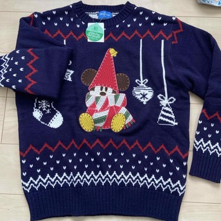 袖丈64ディズニーリゾート ミッキーマウス セーター クリスマス 限定 Mサイズ
