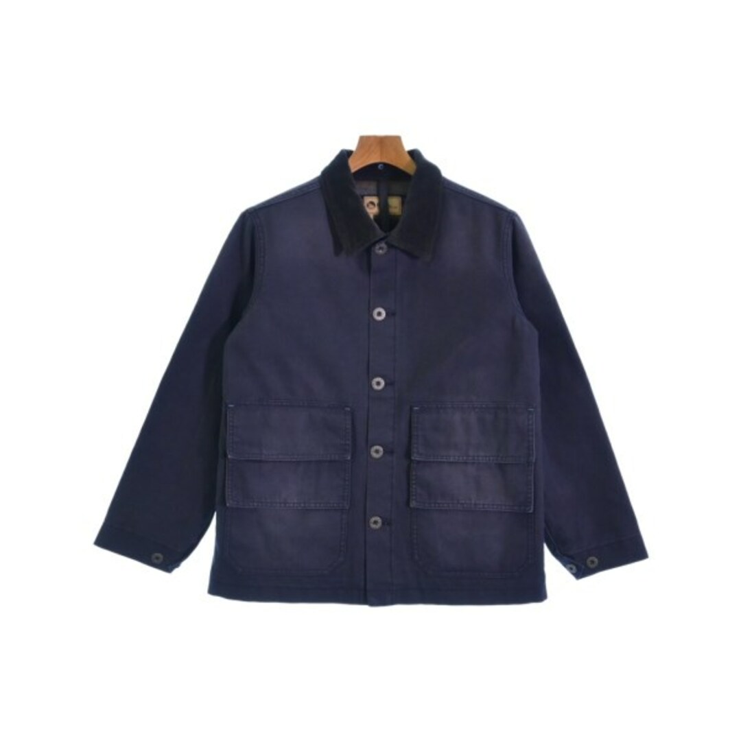 Nigel Cabourn(ナイジェルケーボン)のNIGEL CABOURN ナイジェルケーボン カバーオール 44(S位) 紺 【古着】【中古】 メンズのジャケット/アウター(カバーオール)の商品写真