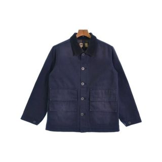 ナイジェルケーボン(Nigel Cabourn)のNIGEL CABOURN ナイジェルケーボン カバーオール 44(S位) 紺 【古着】【中古】(カバーオール)