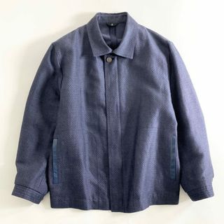 ランバン(LANVIN)の57b12-1 《美品》 大きいサイズ LANVIN COLLECTION ランバン コレクション ブルゾン ジップアップジャケット サイズ52 ネイビー メンズ 紳士服(ブルゾン)