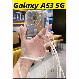 ギャラクシー(Galaxy)のGalaxy A53 5G うねうねケース ショルダー紐 Galaxy(Androidケース)