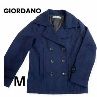 ジョルダーノ(GIORDANO)のGIORDANO　ピーコート　ウール　ネイビー(ピーコート)