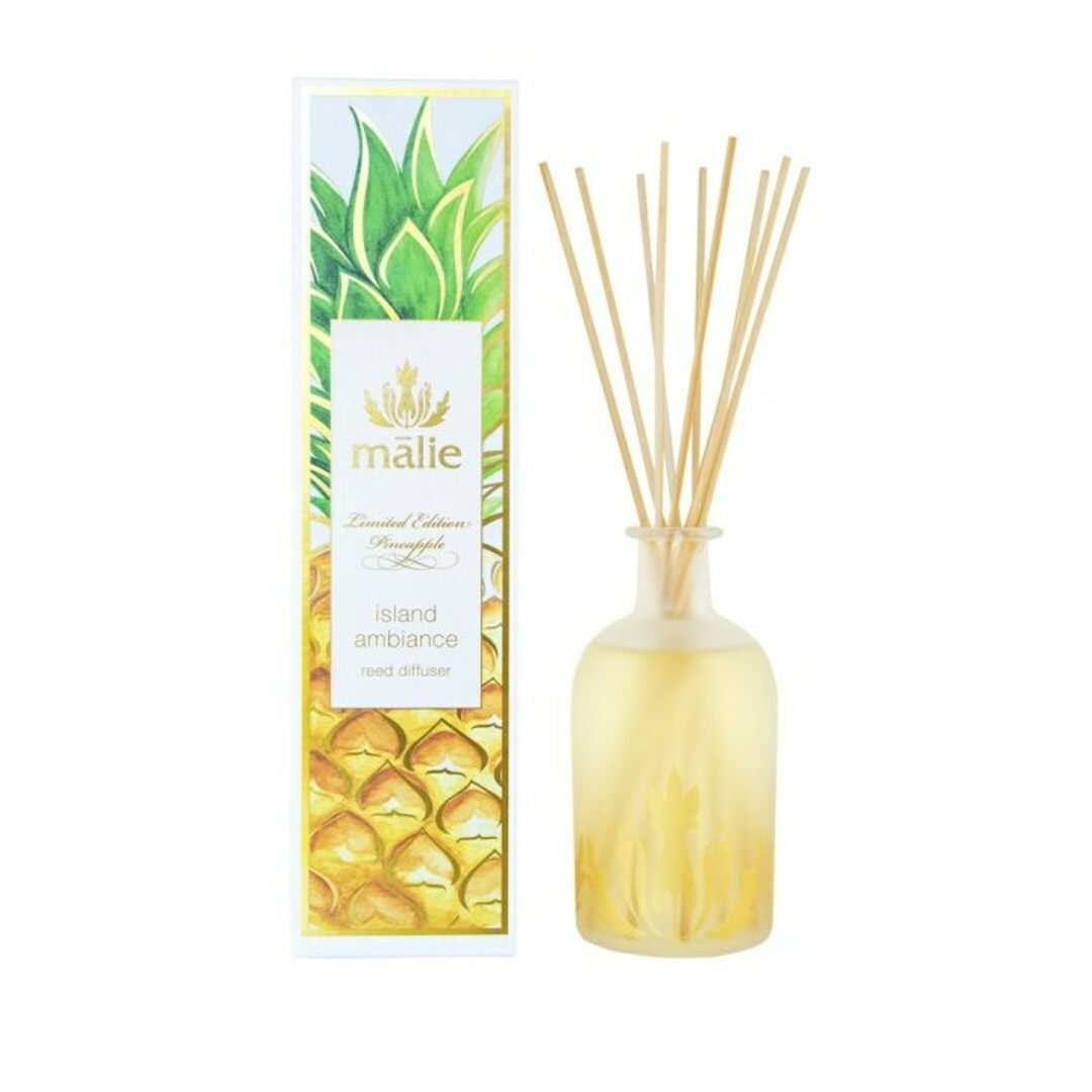 Malie Organics(マリエオーガニクス)のMalie Organics (公式)Reed Diffuser Pineapp コスメ/美容のリラクゼーション(アロマディフューザー)の商品写真