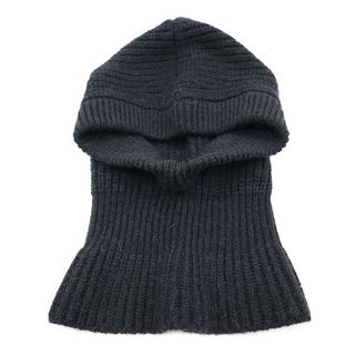 ルメール(LEMAIRE)のLEMAIRE ルメール 22AW BALACLAVA RIBBED BLACK バラクラバ ニットキャップ KN677 LK121 ブラック M(ニット帽/ビーニー)