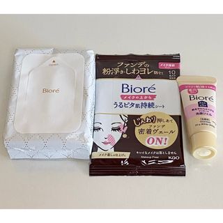 ビオレ(Biore)のメイクの上からリフレッシュシート･うるピタ肌持続シート･マッサージ洗顔ジェル(その他)