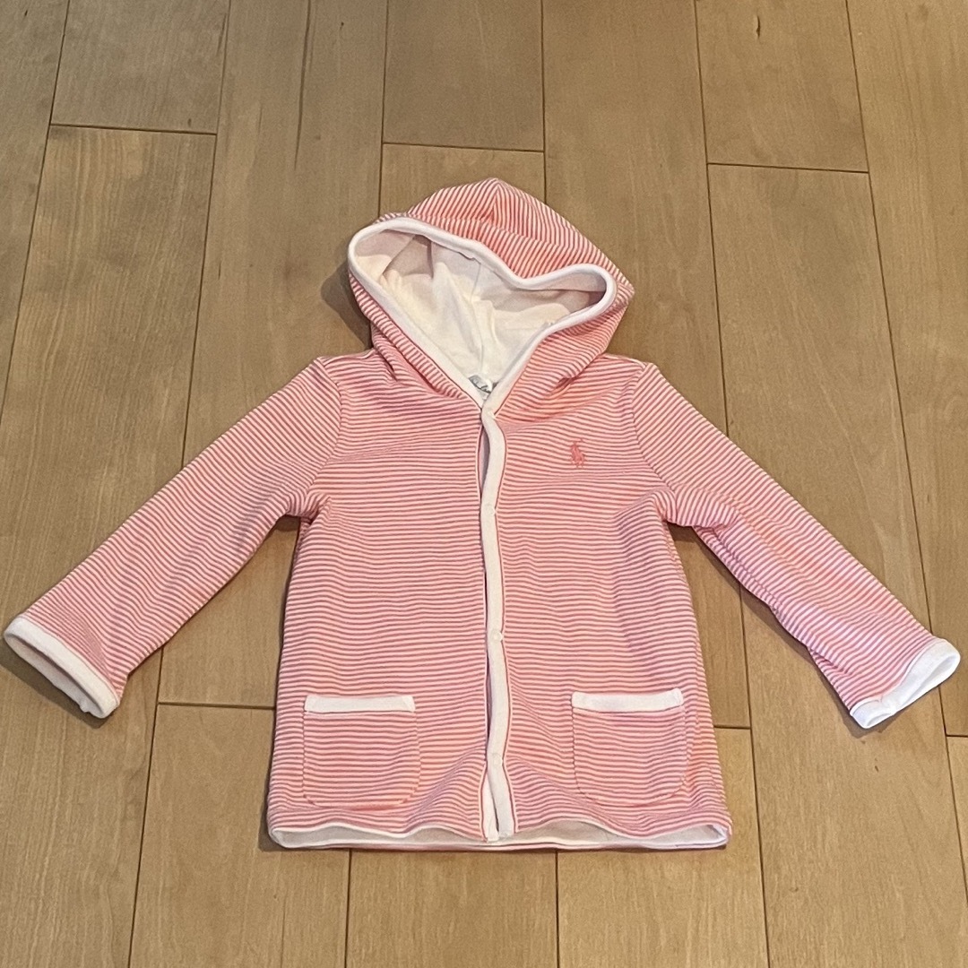 Ralph Lauren(ラルフローレン)のリバーシブルパーカー(80cm、新品） キッズ/ベビー/マタニティのベビー服(~85cm)(カーディガン/ボレロ)の商品写真