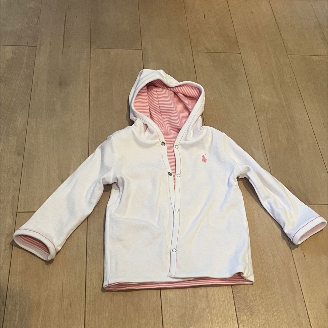 Ralph Lauren(ラルフローレン)のリバーシブルパーカー(80cm、新品） キッズ/ベビー/マタニティのベビー服(~85cm)(カーディガン/ボレロ)の商品写真