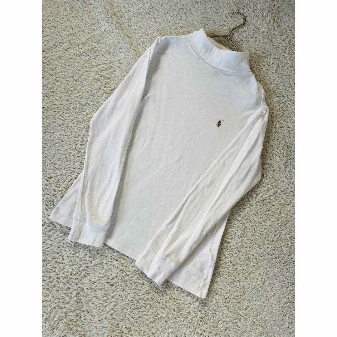 POLO RALPH LAUREN(ポロラルフローレン)のポロ　ラルフローレン　タートルネック　トップス　コットン　白　人気　完売 レディースのトップス(カットソー(長袖/七分))の商品写真