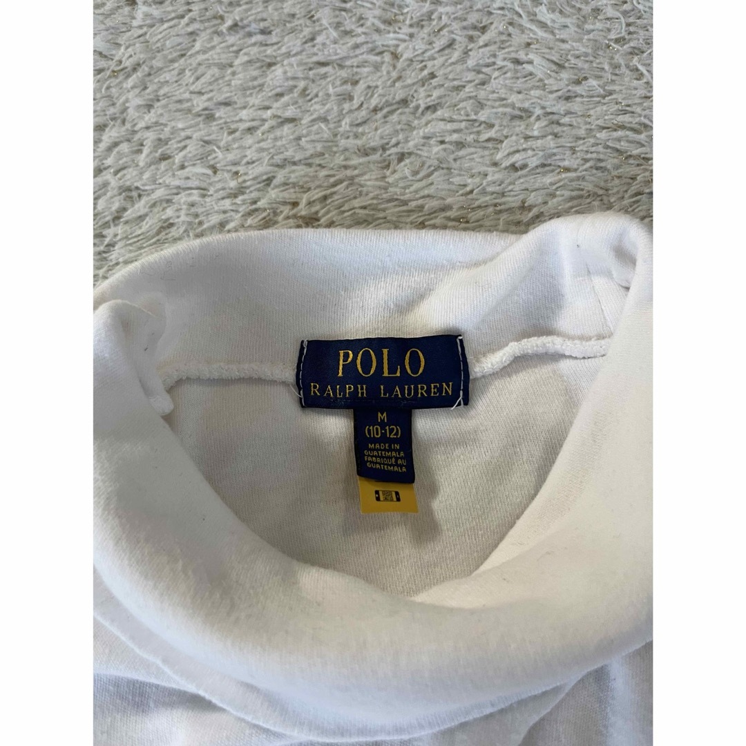 POLO RALPH LAUREN(ポロラルフローレン)のポロ　ラルフローレン　タートルネック　トップス　コットン　白　人気　完売 レディースのトップス(カットソー(長袖/七分))の商品写真