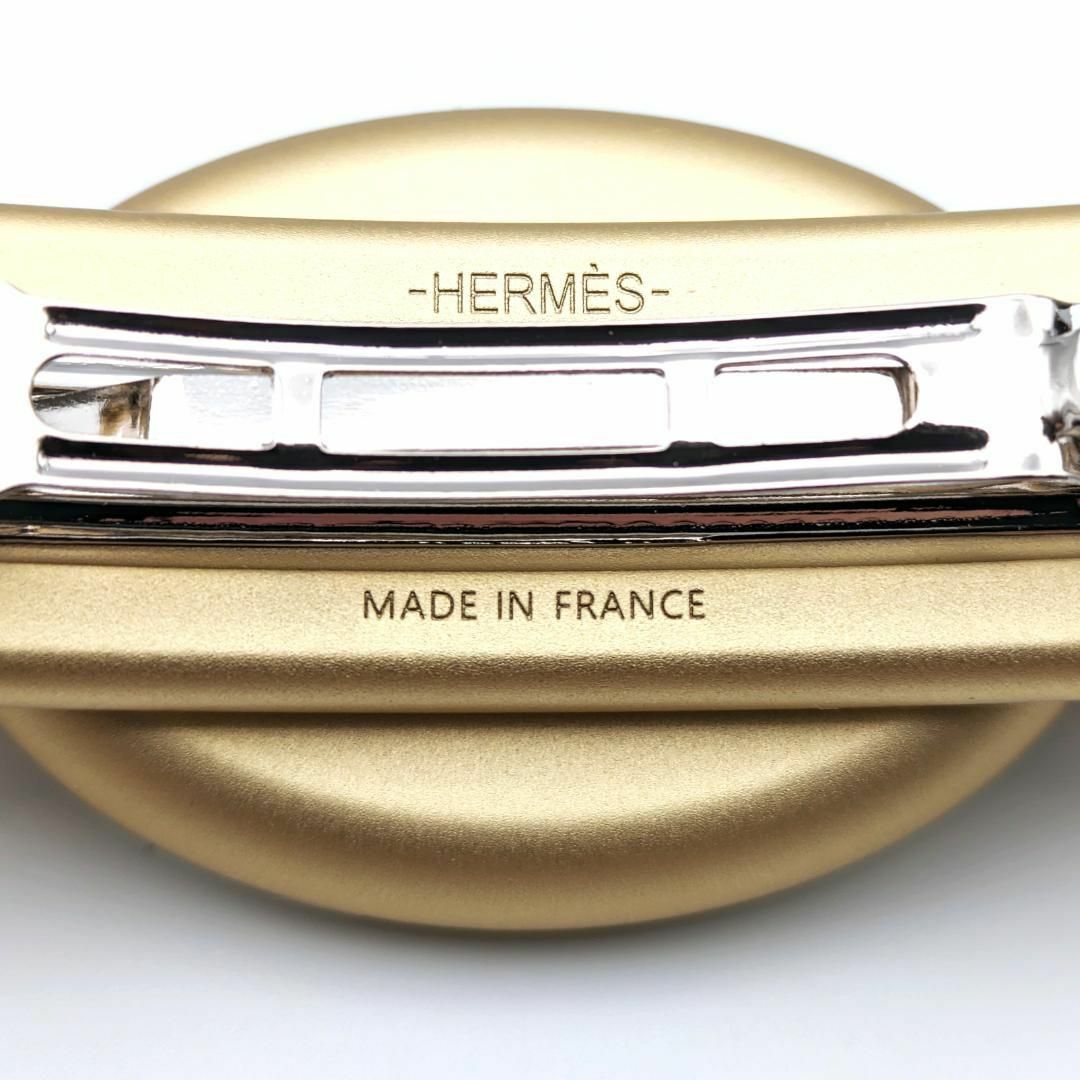 Hermes(エルメス)の極美品【HERMES／エルメス】シェーヌダンクル バレッタ ゴールド レディースのヘアアクセサリー(バレッタ/ヘアクリップ)の商品写真