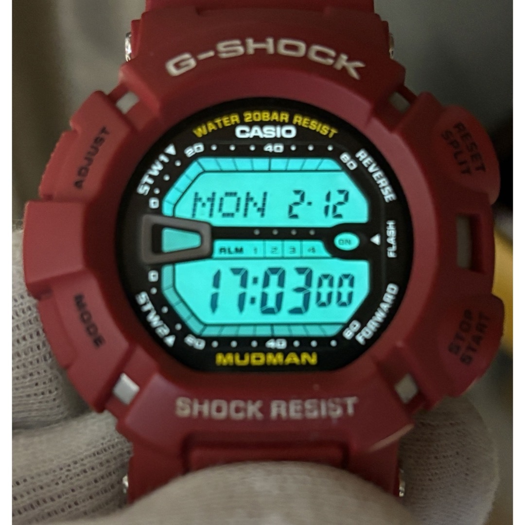 G-SHOCK(ジーショック)のG-SHOCK/コラボ/トヨタ/別注/ランクル/限定/マッドマン/ビンテージ/赤 メンズの時計(腕時計(デジタル))の商品写真