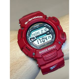 ジーショック(G-SHOCK)のG-SHOCK/コラボ/トヨタ/別注/ランクル/限定/マッドマン/ビンテージ/赤(腕時計(デジタル))