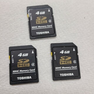 トウシバ(東芝)のSD メモリーカード　4GB 3枚セット(その他)