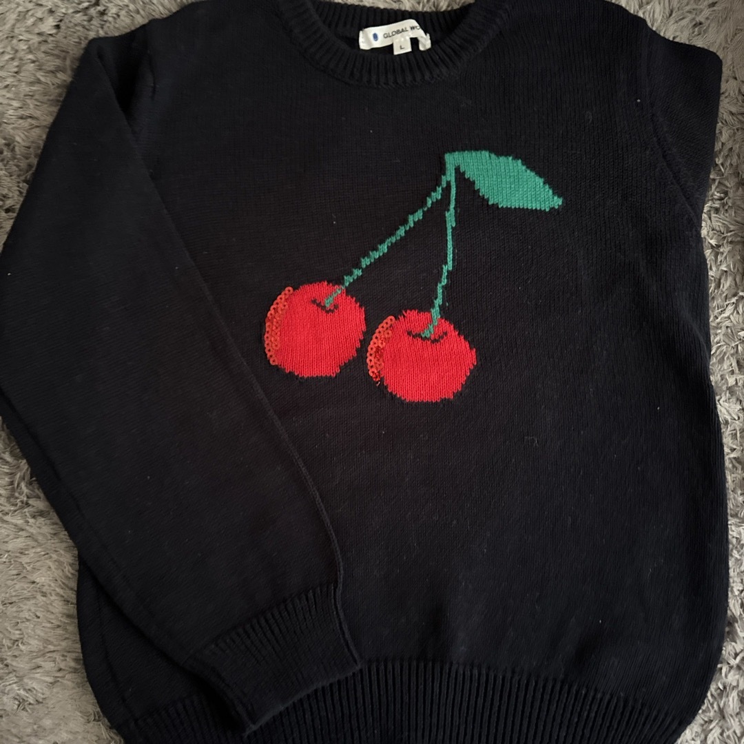 GLOBAL WORK(グローバルワーク)のGLOBALWORK ニット🍒　キッズL キッズ/ベビー/マタニティのキッズ服女の子用(90cm~)(ニット)の商品写真