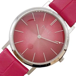 ピアジェ(PIAGET)の　ピアジェ PIAGET アルティプラノ60周年記念限定 G0A42109 ピンク K18WG/レザー 手巻き レディース 腕時計(腕時計)