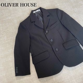 オリバーハウス(OLIVERHOUSE)の【美品】オリバーハウス　フォーマルスーツ　ジャケット　ストライプ　入園式　卒園式(ドレス/フォーマル)