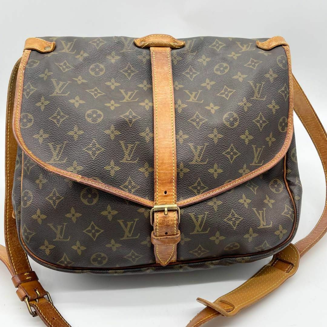 LOUIS VUITTON ソミュール35 ショルダーバッグ　モノグラム