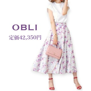 OBLI - OBLI オブリ かすれドットバルーンスカートの通販 by ある's