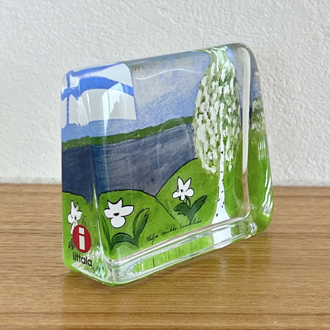 iittala(イッタラ)のiittala ヘルヤ ガラスカード "Suomen kevät" インテリア/住まい/日用品のインテリア小物(置物)の商品写真