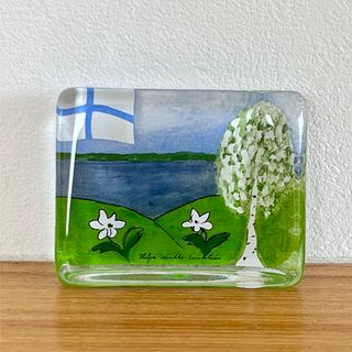 イッタラ(iittala)のiittala ヘルヤ ガラスカード "Suomen kevät"(置物)