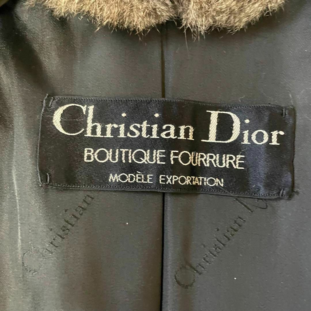Christian Dior(クリスチャンディオール)の希少✨クリスチャンディオール　セーブル　ファー　ロングコート　リアルファー　毛皮 レディースのジャケット/アウター(ロングコート)の商品写真