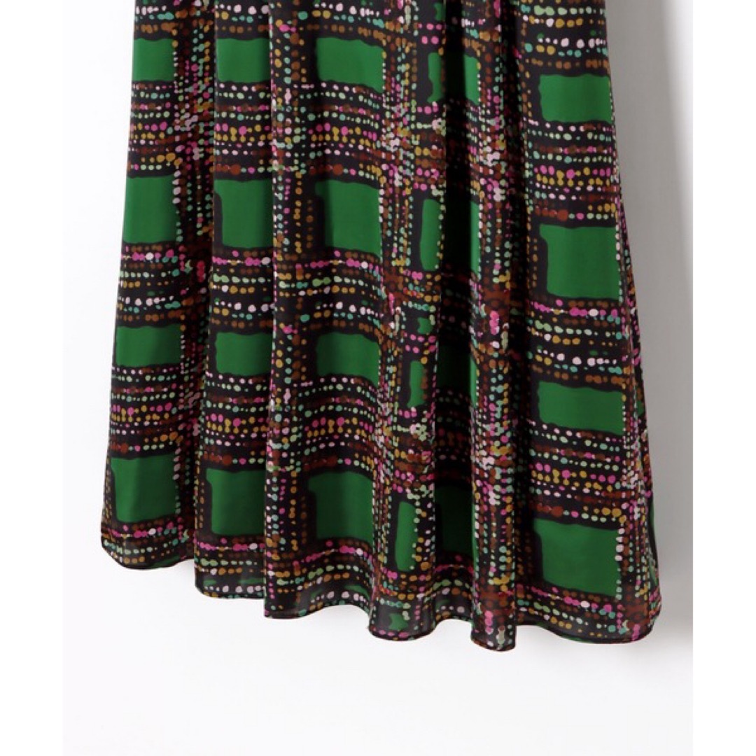 LOULOU WILLOUGHBY(ルルウィルビー)のLOULOU WILLOUGHBY チェック ドット スカート サイズ1 レディースのスカート(ロングスカート)の商品写真