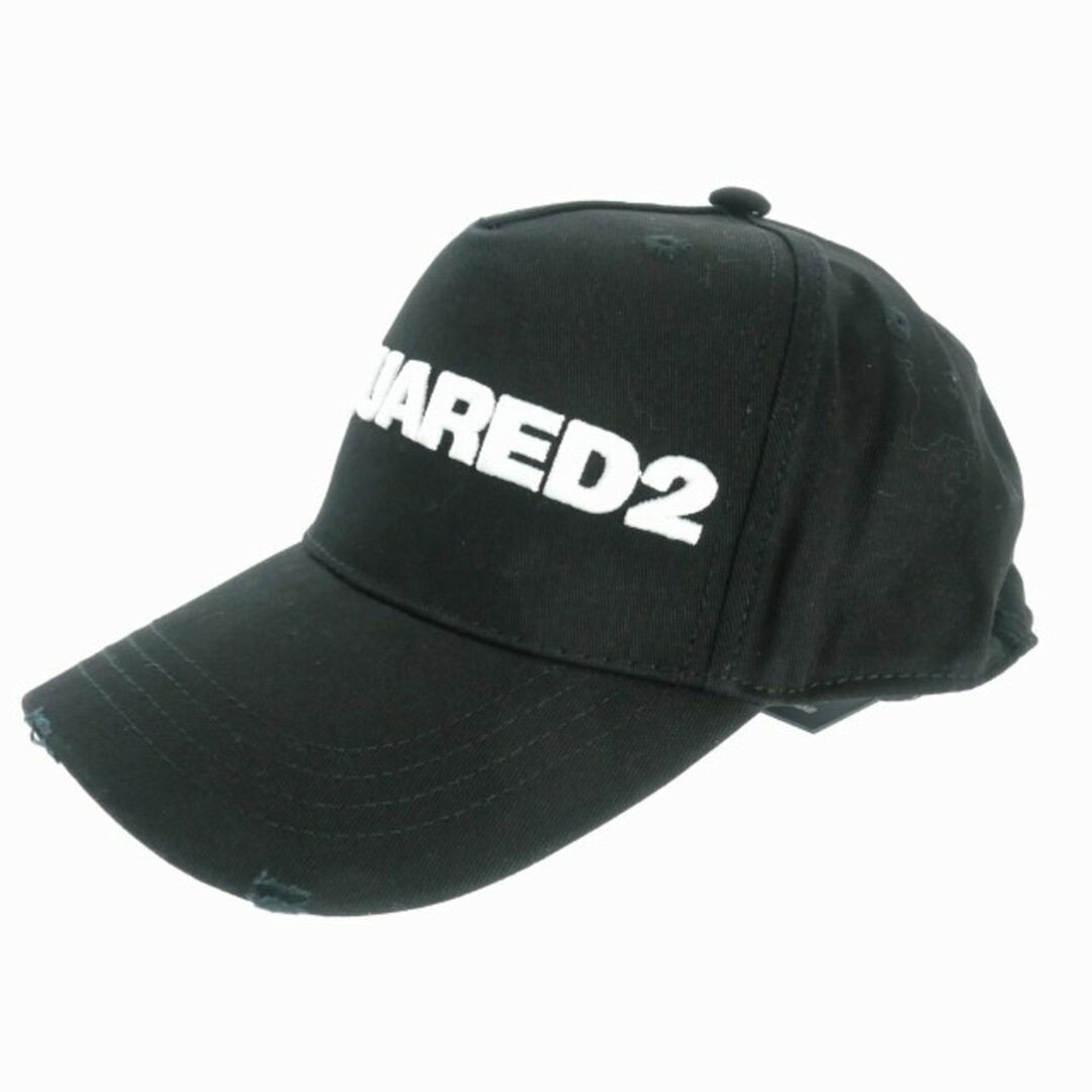 ディースクエアード 21SS ロゴ刺繍 キャップ 帽子 UNI ブラック 黒