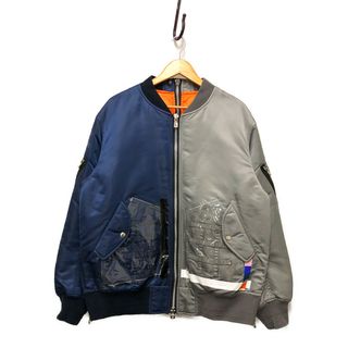 タカヒロミヤシタザソロイスト(TAKAHIRO MIYASHITA THE SOLOIST.)のTAKAHIRO MIYASHITA THE SOLOIST. ソロイスト sj0009SS22 22SS oversized two-tone flight jacket. フライトジャケット MA-1 正規品/33469(フライトジャケット)