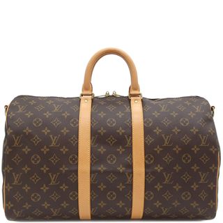 ルイヴィトン(LOUIS VUITTON)のルイヴィトン LOUIS VUITTON ボストンバッグ キーポル バンドリエール 45 モノグラムキャンバス モノグラム ゴールド金具 茶 旅行バッグ 鍵 パドロックの欠品  M41418 MB0051【中古】(ボストンバッグ)