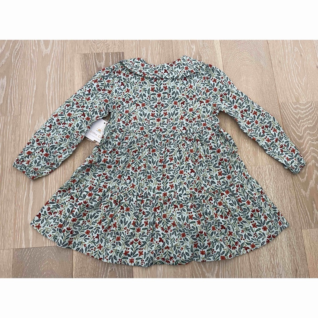 Little Co. by Lauren Conrad「グリーン花ワンピース」 キッズ/ベビー/マタニティのキッズ服女の子用(90cm~)(ワンピース)の商品写真