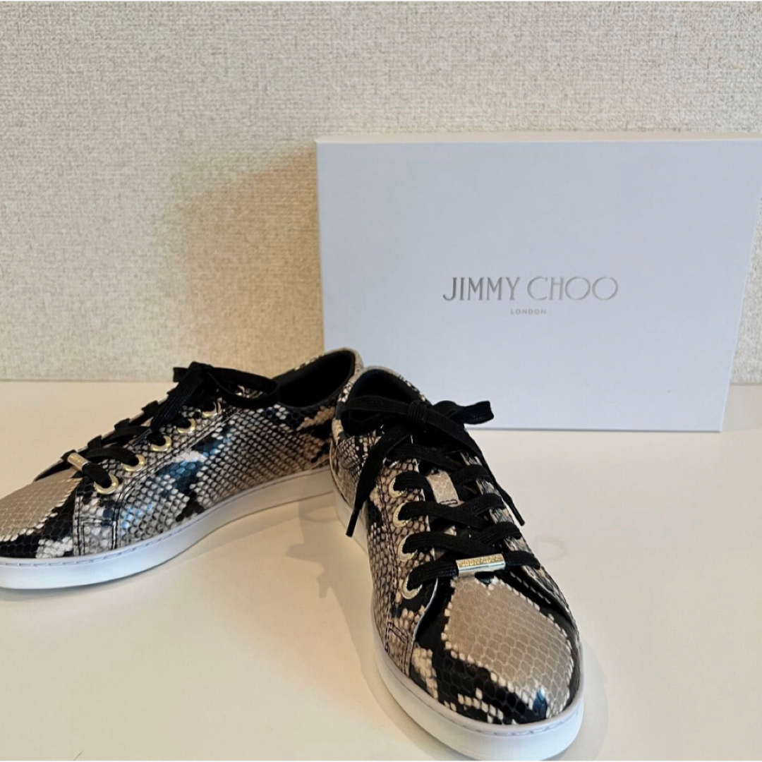 JIMMY CHOO ジミー チュウ パイソン スニーカー 39(24.5)