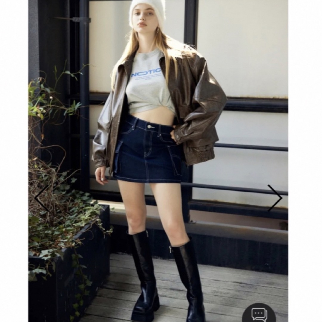 SLY - 中町綾着用♡SLY FAUX LEATHER ZIP UP ブルゾン SLY - 中町綾着用♡SLY FAUX LEATHER ZIP UP ブルゾン