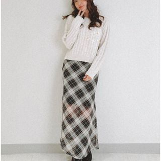 ALLISON BROWN Vintage Check Long Skirt(ロングスカート)