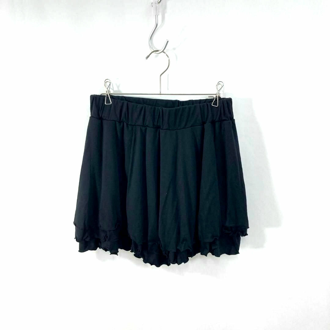 nano・universe(ナノユニバース)のナノユニバース ミニ丈 キュロット スカート ブラック レディース レディースのスカート(ミニスカート)の商品写真