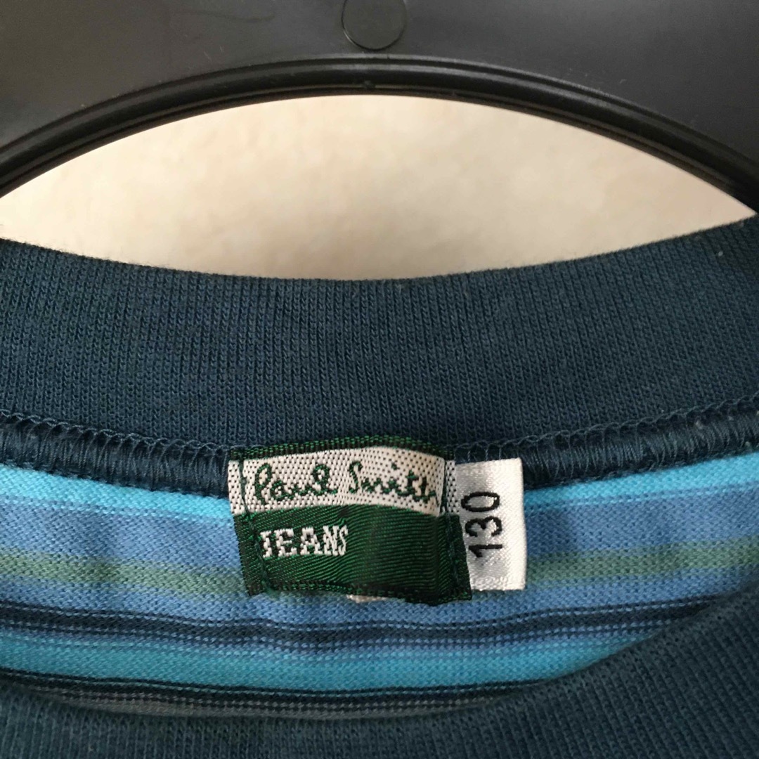 Paul Smith(ポールスミス)のポールスミスジーンズ 長袖Tシャツ 130 ブルー ロンT ロングスリーブ キッズ/ベビー/マタニティのキッズ服男の子用(90cm~)(Tシャツ/カットソー)の商品写真