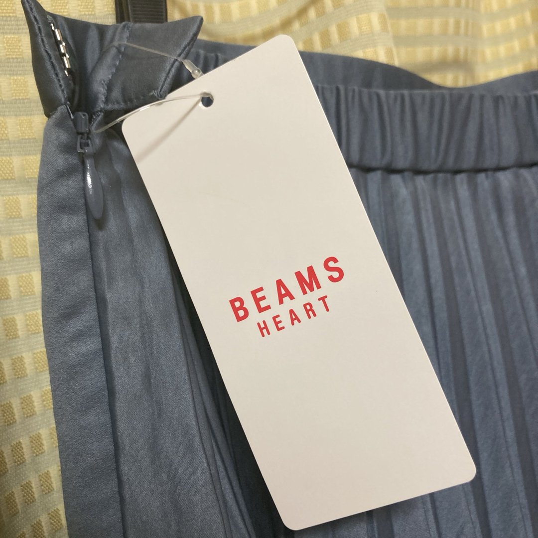 BEAMS(ビームス)のBEAMS　HEART　プリーツ　スカート　ブルー レディースのスカート(ロングスカート)の商品写真