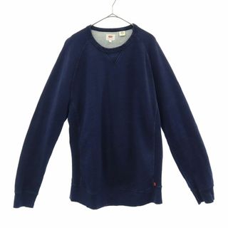 リーバイス(Levi's)のリーバイス ロゴタグ 長袖 トレーナー M ネイビー LEVI'S スウェット メンズ 古着 【240212】(スウェット)