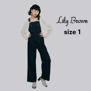 Lily Brown - リリーブラウン カルゼデニム オーバーオール サロペット M相当 