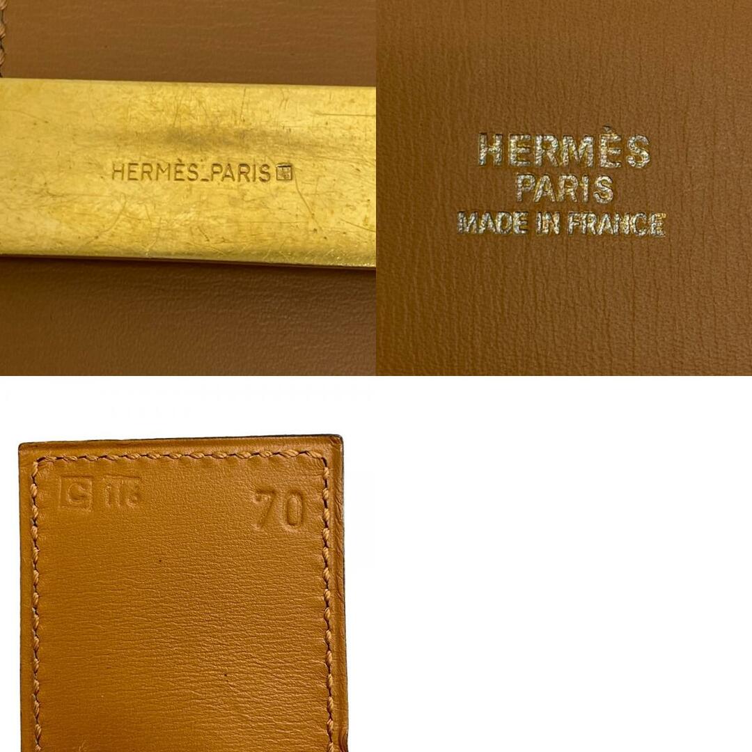 Hermes(エルメス)のエルメス HERMES ベルト
 ボックスカーフ コリエドシアン 70 ブラック メンズのファッション小物(ベルト)の商品写真