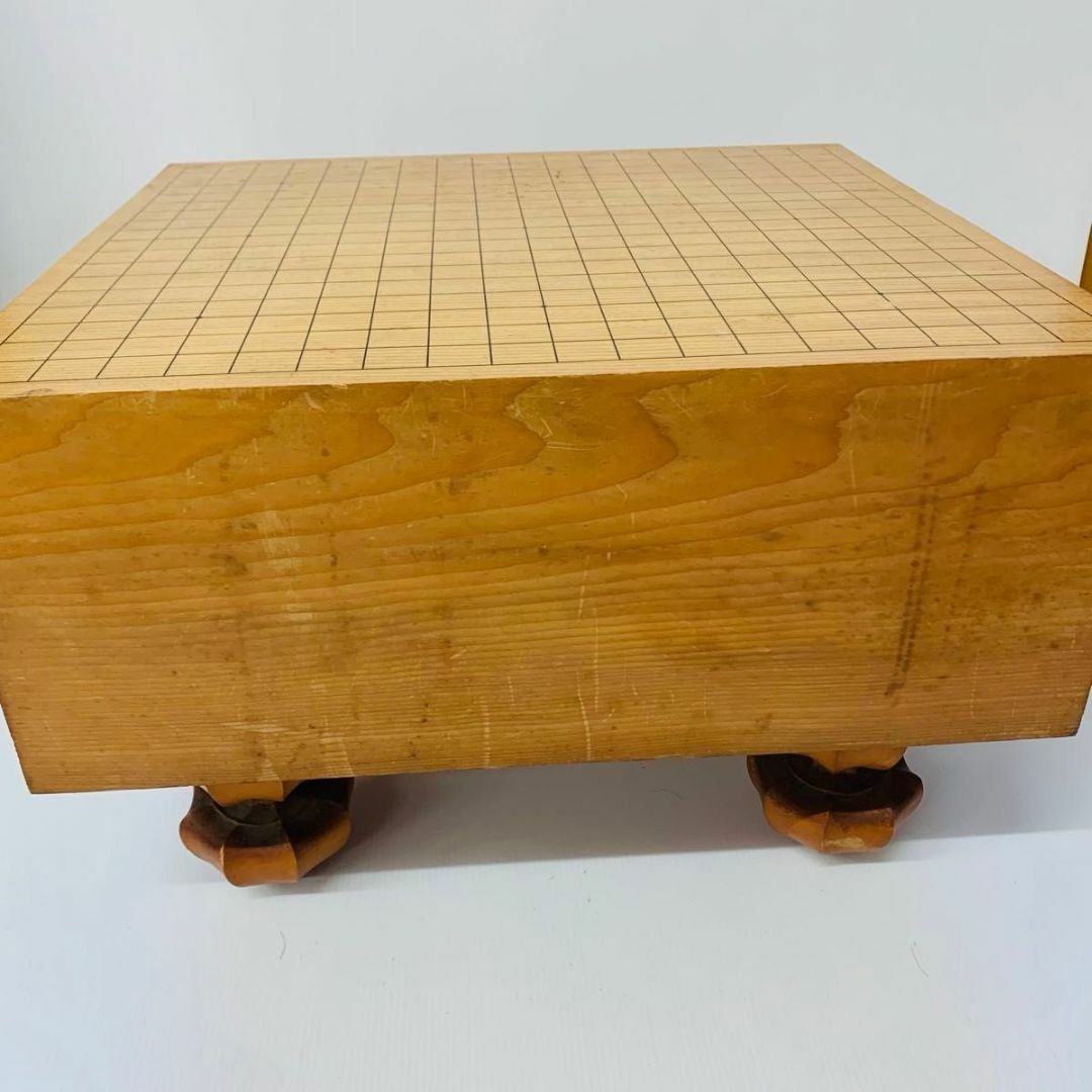 希少品】囲碁盤 天柾目 脚付 へそ有 極厚 約5寸9分 15.4kg 希少品】囲碁盤 天柾目 脚付 へそ有 極厚 約5寸9分 15.4kg