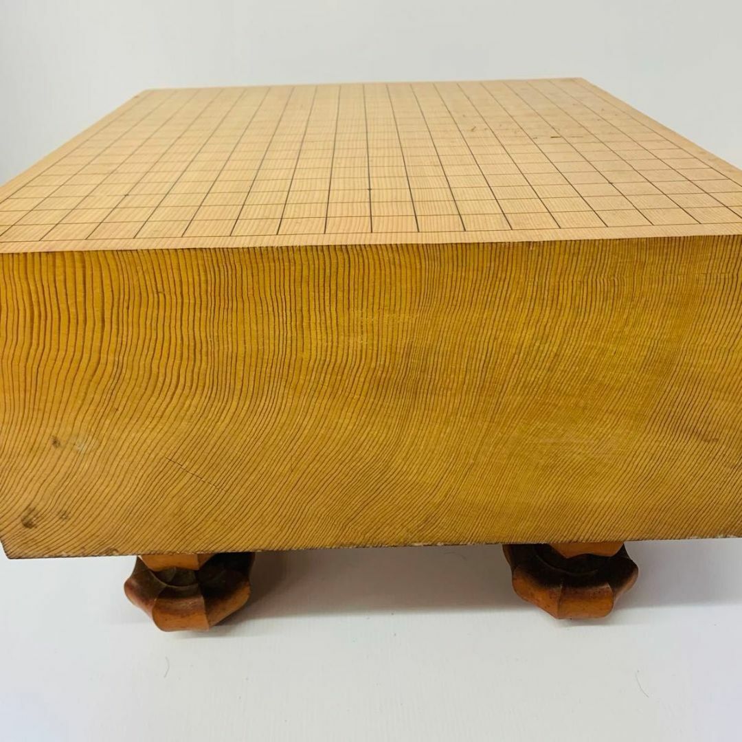 希少品】囲碁盤 天柾目 脚付 へそ有 極厚 約5寸9分 15.4kg 希少品】囲碁盤 天柾目 脚付 へそ有 極厚 約5寸9分 15.4kg