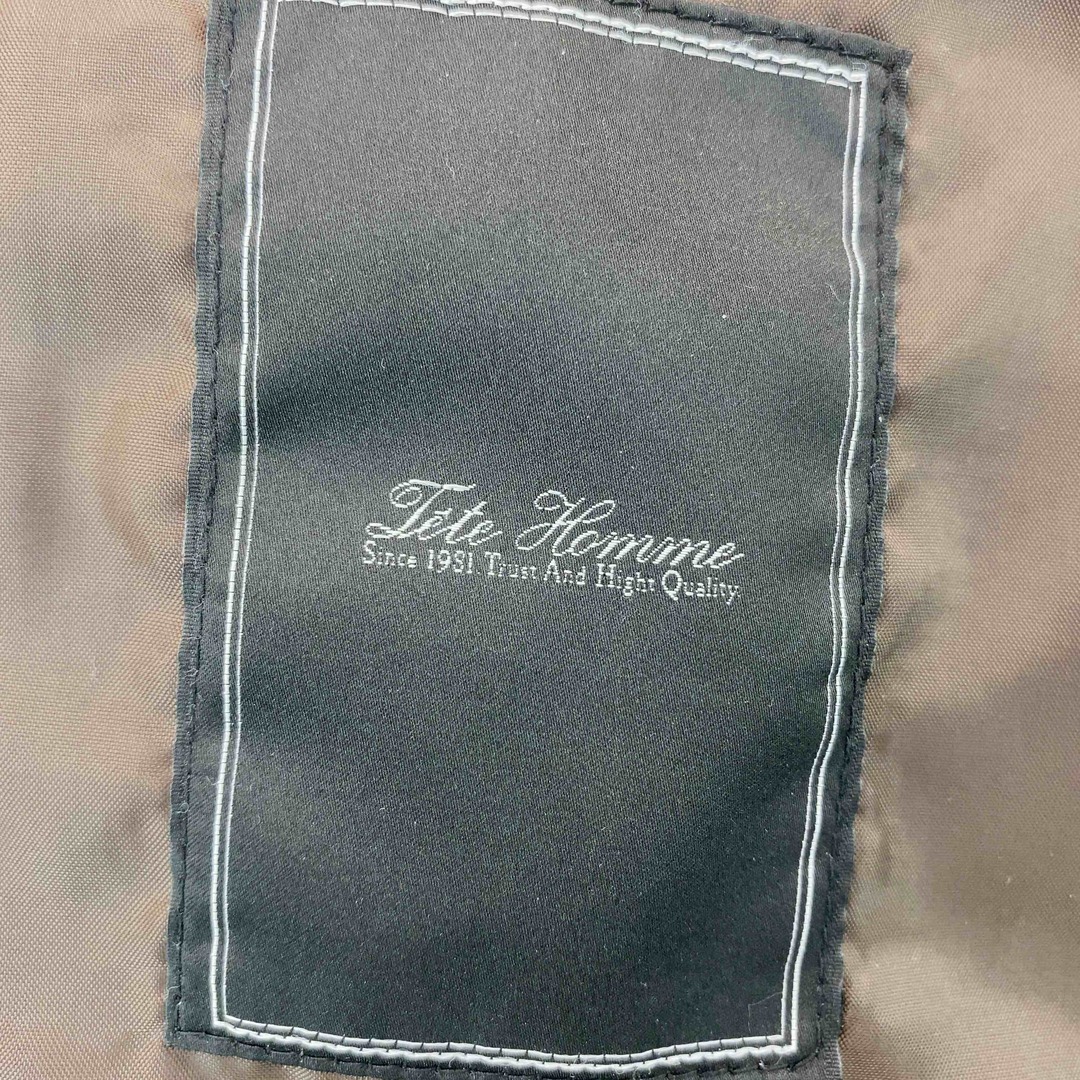 TETE HOMME(テットオム)のTETE HOMME テットオム メンズ  チェスターコート テーラードジャケット ブラウン メンズのジャケット/アウター(チェスターコート)の商品写真