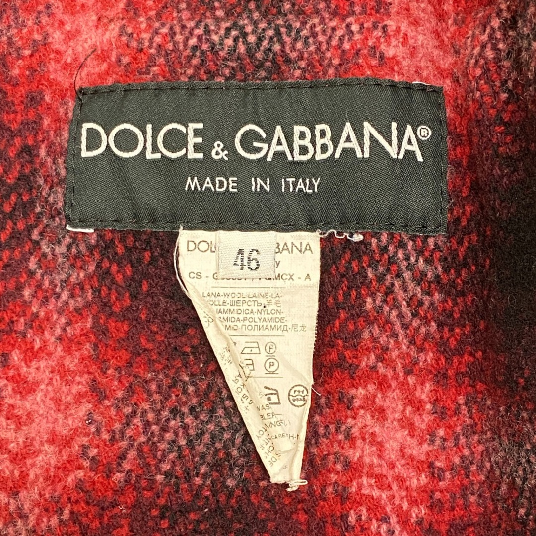 DOLCE&GABBANA(ドルチェアンドガッバーナ)のドルチェアンドガッバーナ DOLCE&GABBANA ピーコート
 レッド レディースのジャケット/アウター(ピーコート)の商品写真