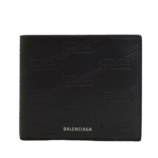 バレンシアガ(Balenciaga)のバレンシアガ BALENCIAGA 二つ折り財布
 エンボスド スクエア フォールド 718395 グレー(折り財布)