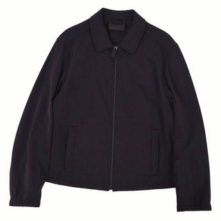 プラダ(PRADA)の美品 プラダ PRADA ジャケット ジップアップ 無地 ナイロン アウター メンズ イタリア製 XL ブラック(その他)